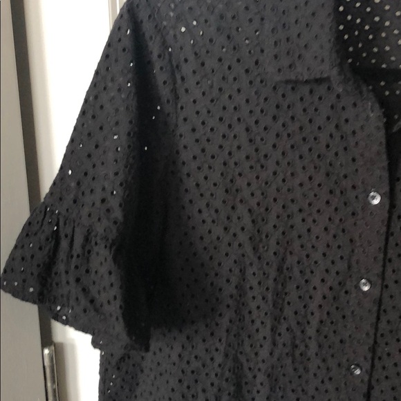 Madewell Eyelet Button Down Blouse - Picture 3 of 4